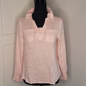 Mudd sz 14 girls pink longsleeved shirt